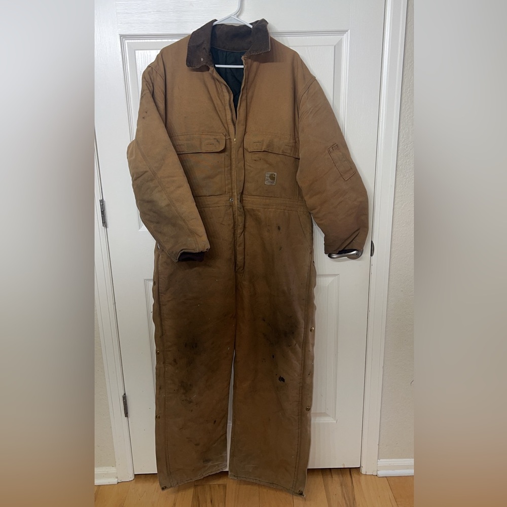 Men’s Carhartt Insulated Working Coveralls (S: L)